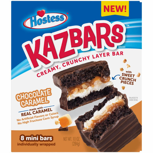 Hostess Kazbars Chocolate Caramel 284g
